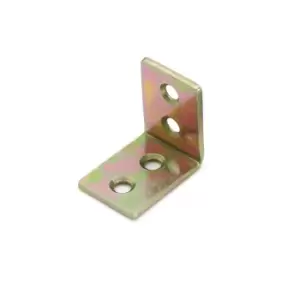 GTV Steel From Corner L Shape Brace Angle Bracket - Size 25 x 25 x 17mm, Pack of