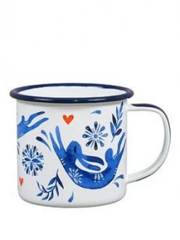 Folklore Hare Enamel Mug, One Colour, Women