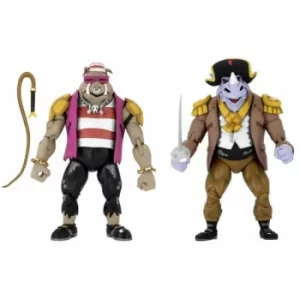 Pirate Bebop And Rocksteady (TMNT Turtles In Time) 2-pack 7" Action Figures