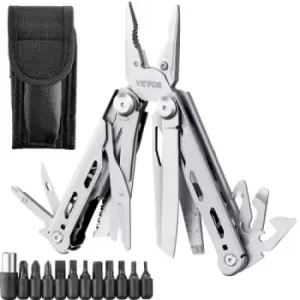 VEVOR 16-In-1 Multitool Pliers, Multi Tool Pliers, Cutters, Knife, Scissors, Ruler, Screwdrivers, Wood Saw, Can Bottle Opener, with Safety Locking and