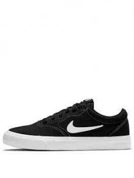 Nike SB Charge Canvas Trainer - Black/White, Size 3, Women