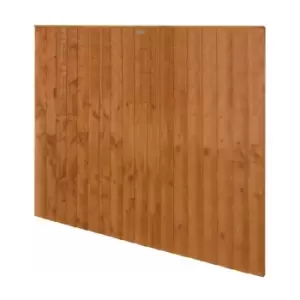 Forest Garden - Forest 6' x 5' Vertical Closeboard Fence Panel (1.83m x 1.54m) - Golden Brown