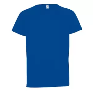 SOLS Childrens/Kids Sporty Unisex Short Sleeve T-Shirt (6yrs) (Royal Blue)