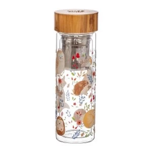 Sass & Belle Forest Folk Glass Water Bottle