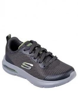 Skechers Dyna Air Quick Pulse Trainers - Charcoal, Size 2 Older