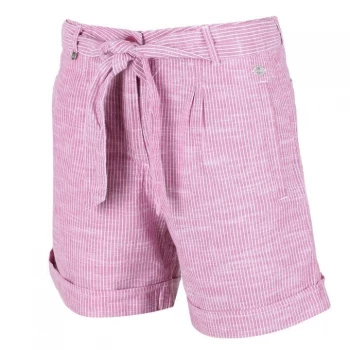 Regatta Samora Organic Cotton Shorts - VioletStripe