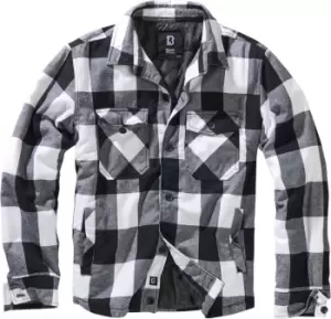 Brandit Lumber Jacket, black-white, Size L, black-white, Size L