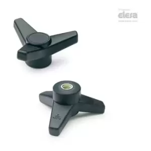 Elesa - Three-arm knob-VB.639/80-SST-M10