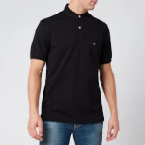 Tommy Hilfiger Mens Regular Fit Polo Shirt - Flag Black - S