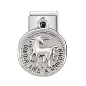 Nomination Classic Silver Unique Like a Unicorn Charm