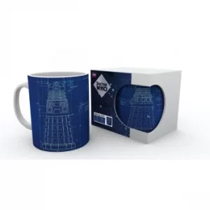 Doctor Who Dalek Blueprint Mug