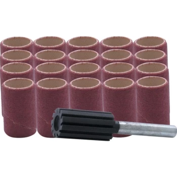 51 X 25MM Aluminium Oxide Spiral Sanding Band Kits - 21 Piece - York