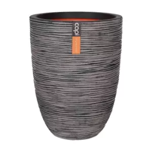 Capi Europe Vase elegant low Rib NL 46x58 anthracite