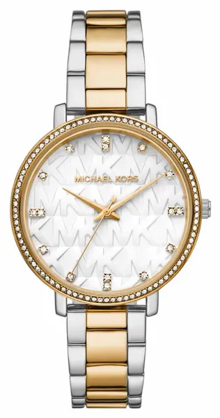 Michael Kors MK4595 Womens Pyper Two Tone Crystal Set MK Watch