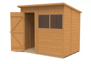 Forest Garden 7 x 5ft Timber Shiplap Pent Shed with Assembly