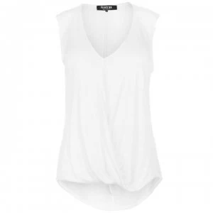 Firetrap Blackseal Sleeveless Draped Top - Off White