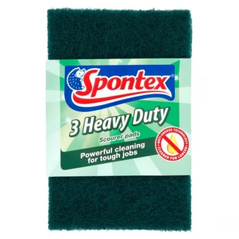 Spontex Heavy Duty Scourer Pads 3 Pack