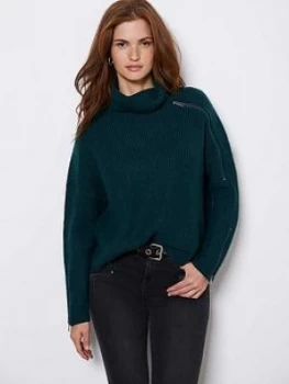 Mint Velvet Mint Velvet Zip Detail Chunky Knit