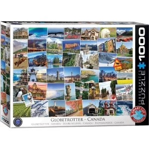 Globetrotter Canada Eurographic 1000 Piece Jigsaw Puzzle