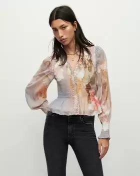 AllSaints Maya Rosalia Top