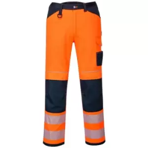 PW340ONR30 - sz 30 PW3 Hi-Vis Work Trousers - Orange/Navy - Orange/Navy - Portwest