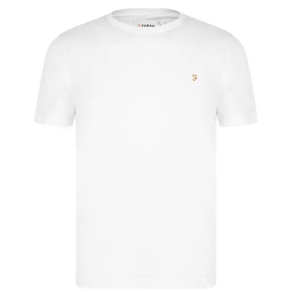 Farah Denny Short Sleeve T Shirt - White L