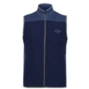 Callaway SMU Quilted Golf Vest Mens - Blue