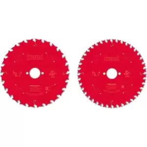 Freud PRO 2 Piece 190mm Circular Saw Blade Set 190mm Assorted Teeth 30mm