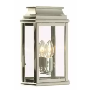 Outdoor IP44 Wall Light Highly Polished Nickel LED E27 100W d02506