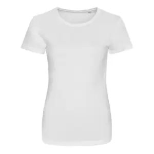 AWDis Womens/Ladies Girlie Tri-Blend T-Shirt (S) (Solid White)