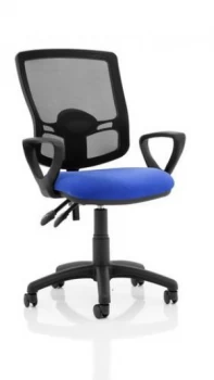 Eclipse Plus II Mesh Deluxe Chair Blue Loop Arms KC0310