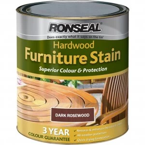 Ronseal Hardwood Furniture Stain Rosewood 750ml