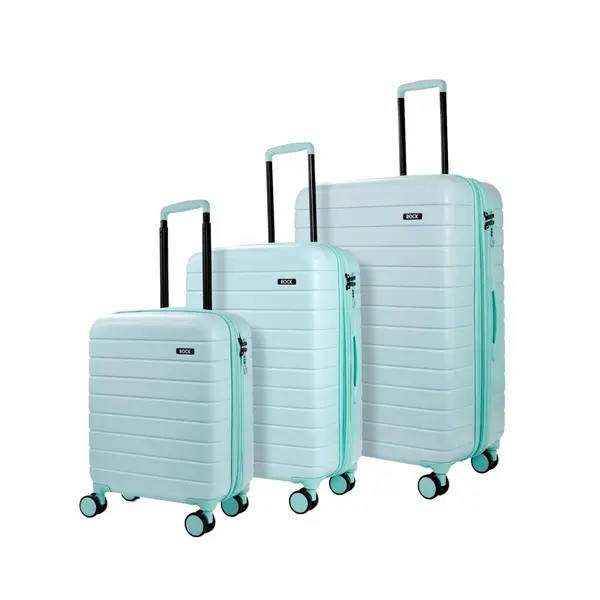 Rock Luggage Novo WR24801 Mint Green Suitcase 3Pcs Set