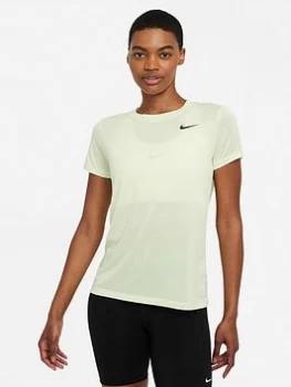 Nike Training Dry T-Shirt - Lime , Lime, Size S, Women