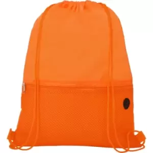 Bullet Oriole Mesh Drawstring Bag (One Size) (Orange)