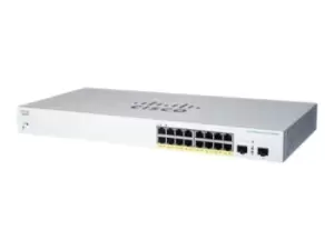 CBS220 Smart 16-port GE PoE 2x1G SFP - Amount of ports: