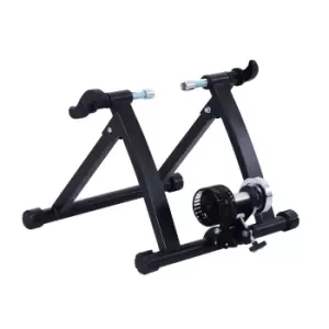 HOMCOM Foldable Indoor Bicycle Bike Turbo Trainer-Black