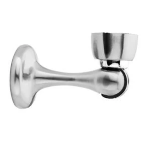 BQ Zinc Chrome Effect Door Stop Pack of 1