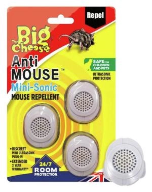 Defenders Big Cheese Mini Sonic Rodent Repeller 3pk plastic