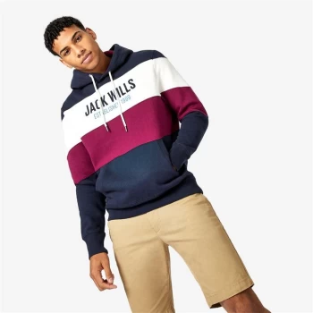 Jack Wills Hatherley Stripe Hoodie - Navy