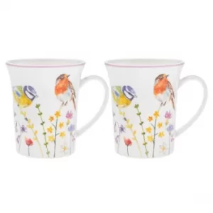 Garden Birds Mugs (Set of 2)