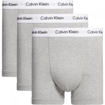 Calvin Klein Pack Cotton Stretch Trunks - Triple Grey