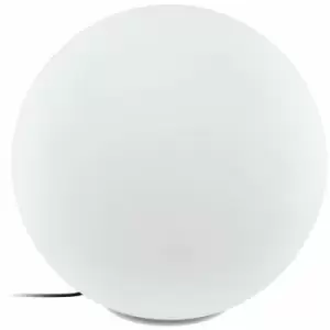 Loops - IP65 Outdoor Garden Ball Light White Plastic 1 x 40W E27 Bulb 600mm Globe