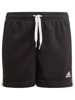 adidas Girls Junior G 3S Short, Black/White, Size 11-12 Years, Women