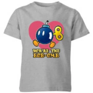 Nintendo Super Mario You're The Bob-Omb Kid's T-Shirt - Grey - 11-12 Years