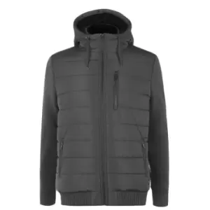 Firetrap Sartorial Knit Jacket Mens - Grey