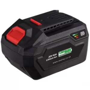 Sealey CP20VBP6 Power Tool Battery 20V 6Ah Lithium-ion for SV20 Series