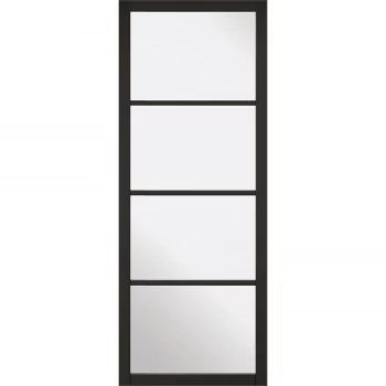 Soho - 4 Lite Glazed - Primed Black Internal Door - 1981 x 686 x 35mm