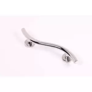 NYMAS Luxury Grab Rail, Curved, Stainless Steel, Concealed Fixings, 620mm, Polis