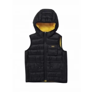 Barbour International Kids Black Ouston Hooded Gilet